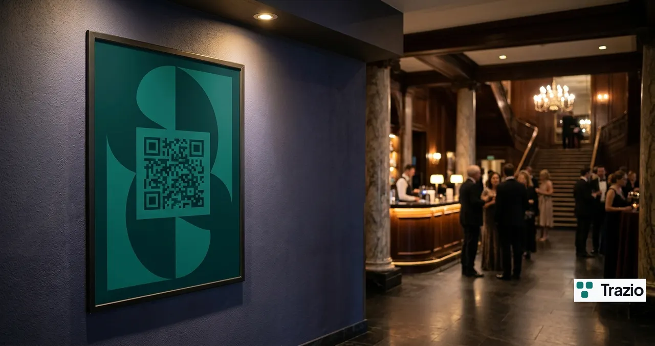 Código QR dinámico de Trazio en un entorno de Cultura y ocio