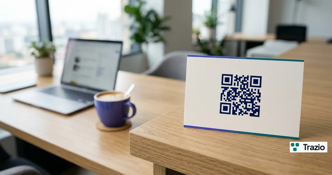 Código QR dinámico de Trazio en un entorno de Personal