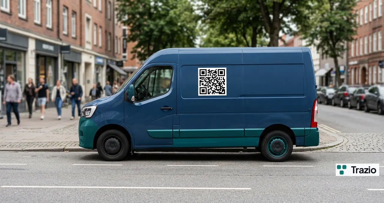 Código QR dinámico de Trazio en un entorno de Servicios profesionales